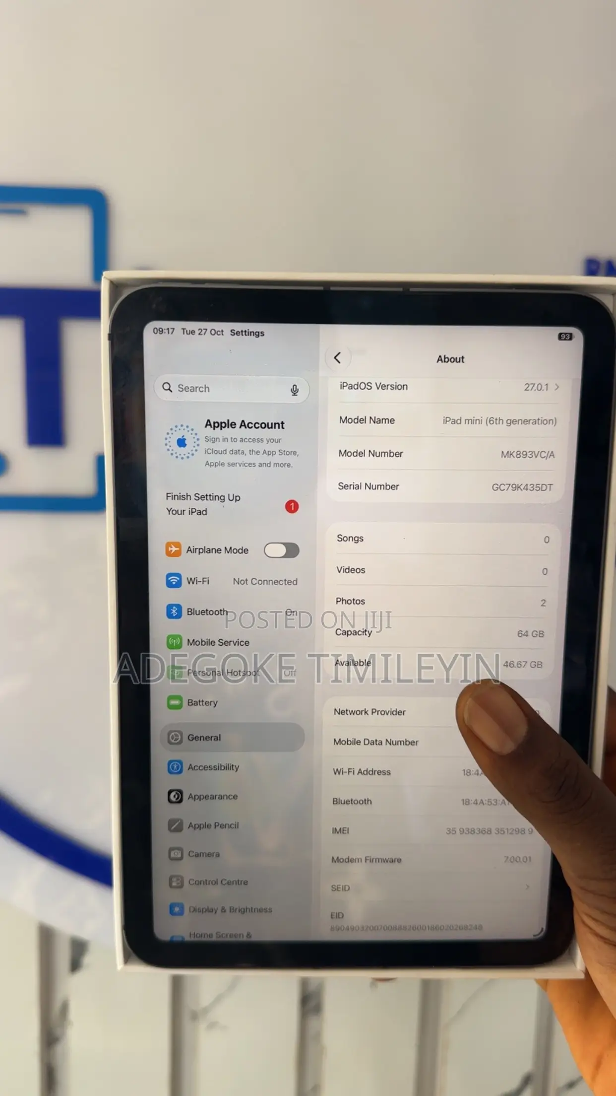 Apple iPad mini 6 64 GB Black
