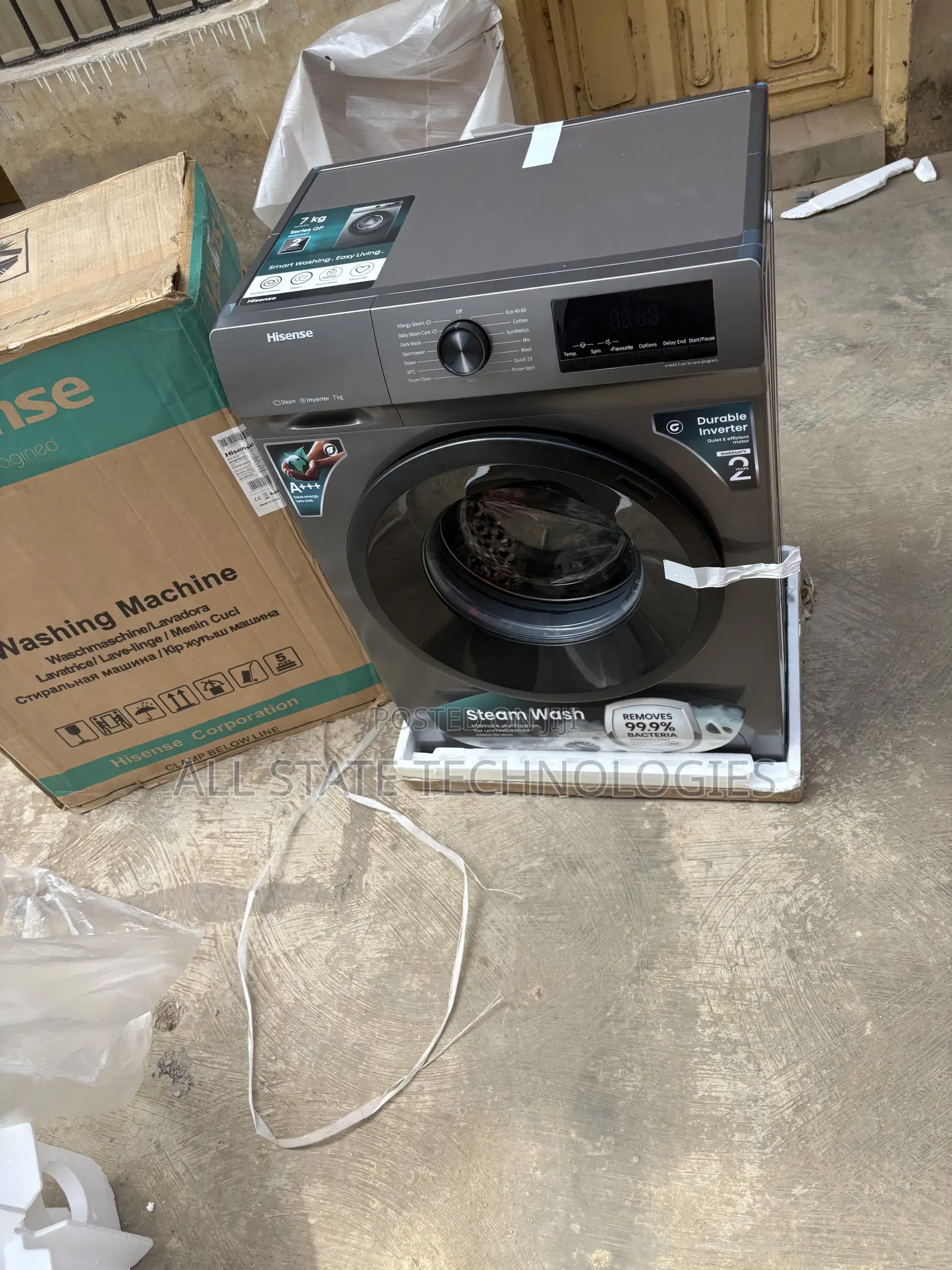 Hisense 7KG Washing Machine With High Spin Speed