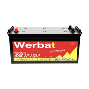 12v/170ah Gel Werbat Solar Heavy Duty Deep Cycle Industrial Batteries