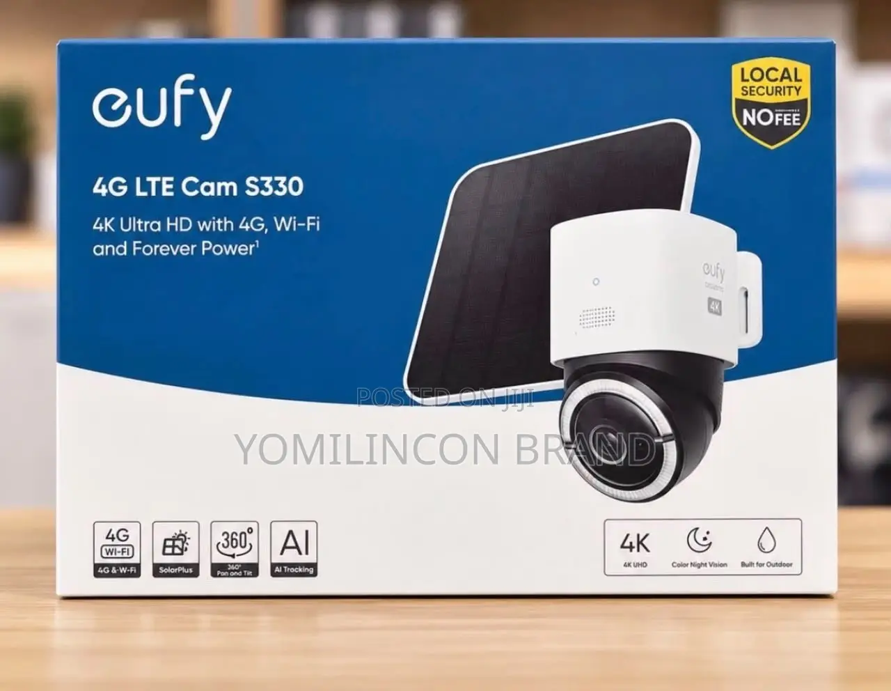 Eufy Security 4G LTE Cam S330, 4K Cellular Solar Security Cameras