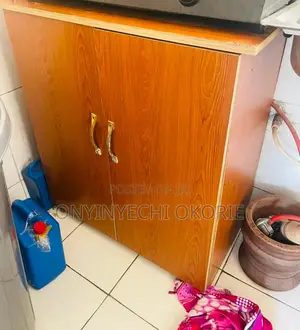 Solid Wooden Kitchen Cabinet With Double Doors – Relocation Sale