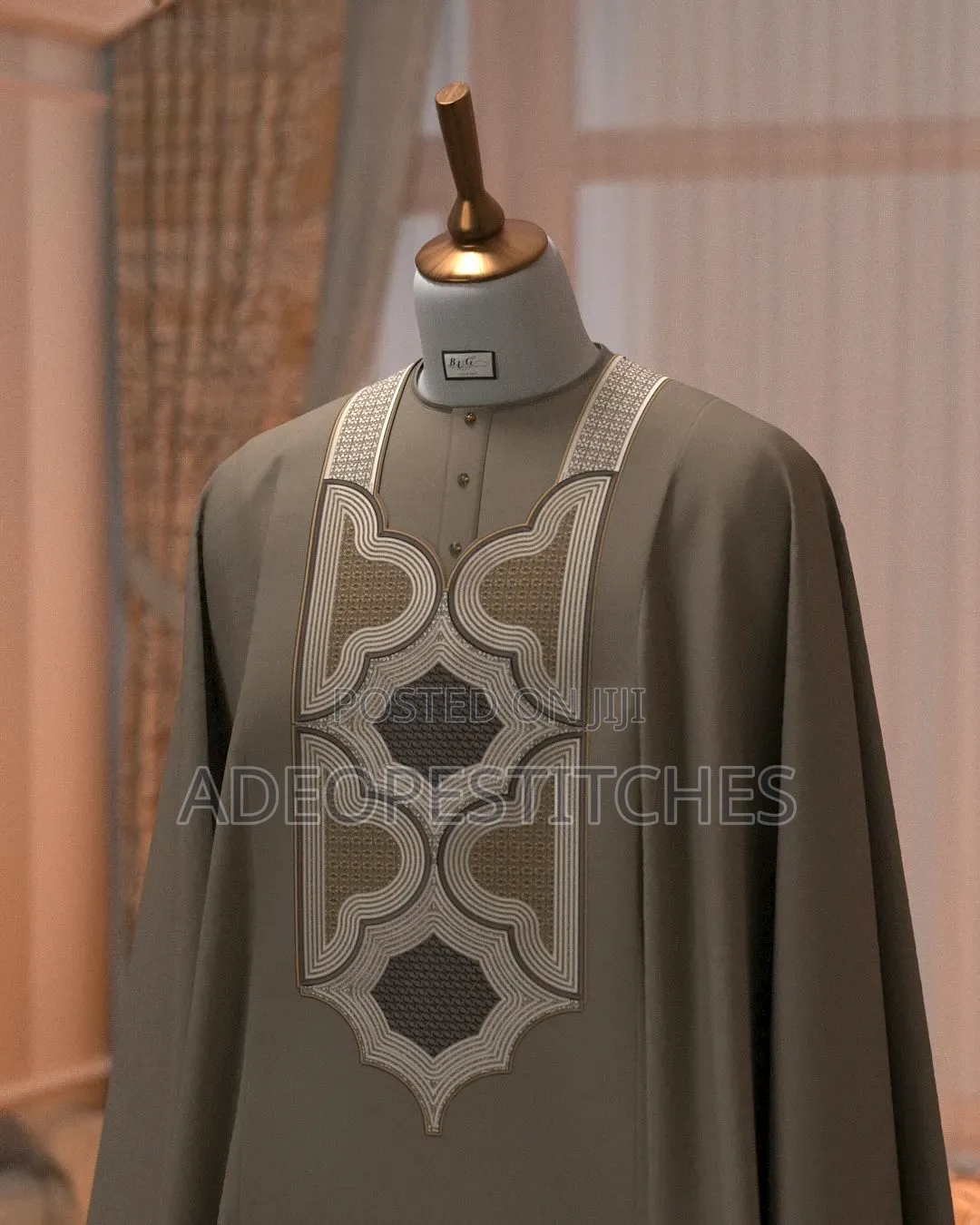 Luxury Monogram AGBADA