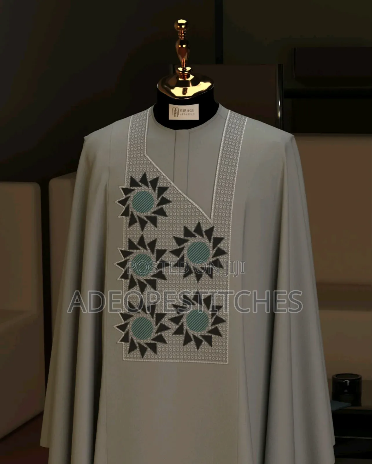Luxury Monogram AGBADA