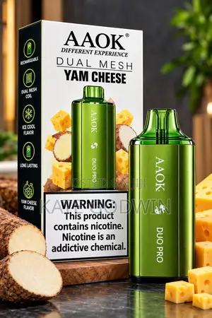 AAOK Duo Pro 30k Puffs - Yam Cheese Flavor - Dual Mesh - Rechargeable