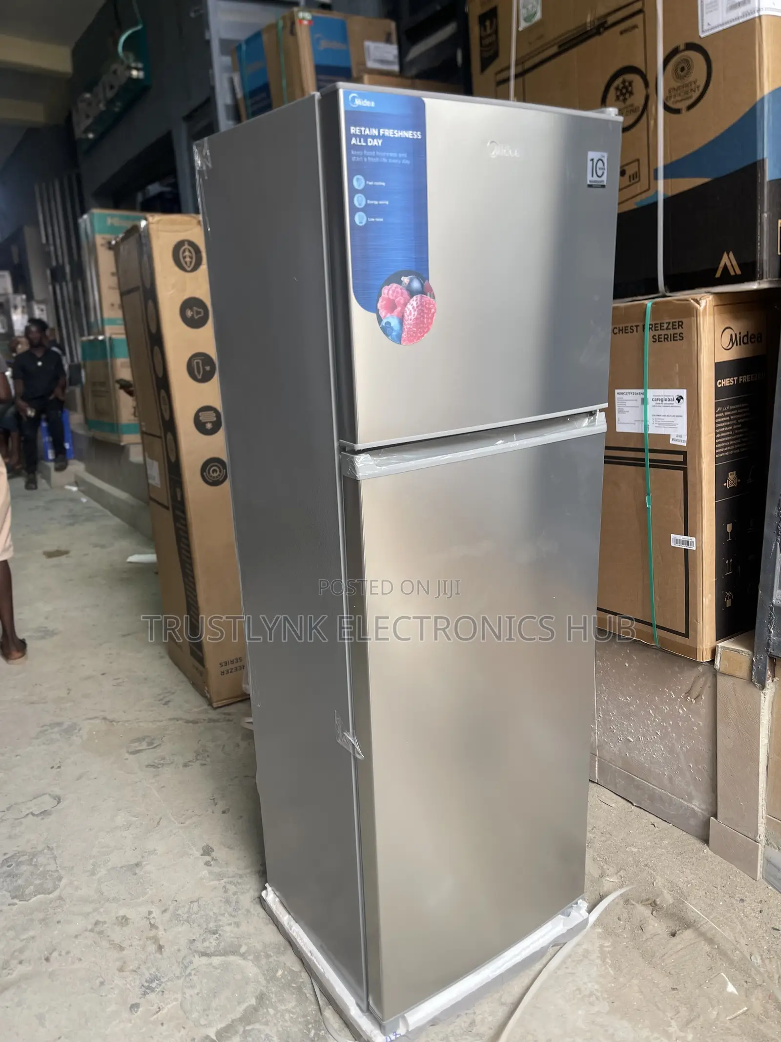 Midea 300l Double Door Refrigerator