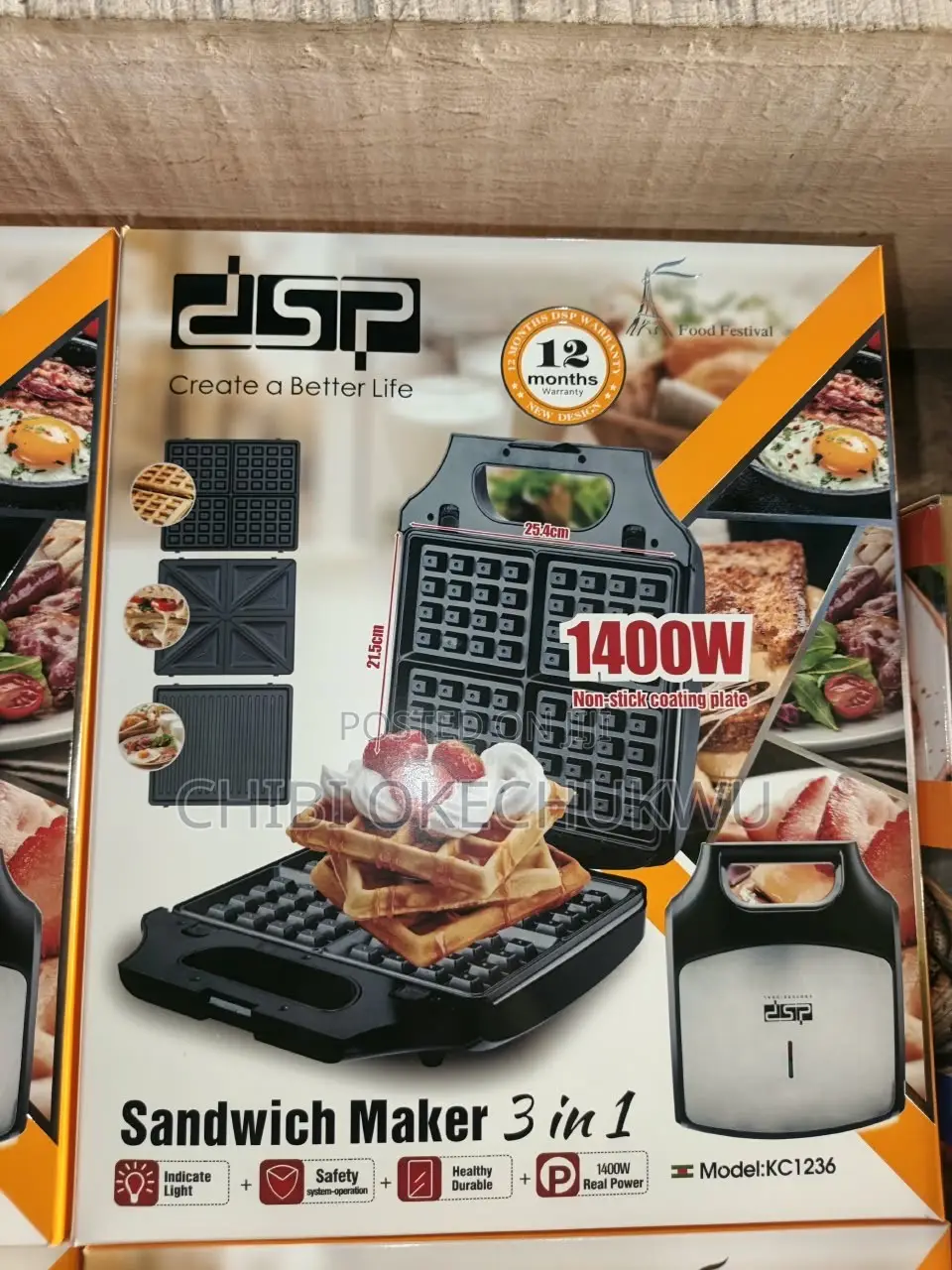 DSP 3-in-1 Sandwich Maker