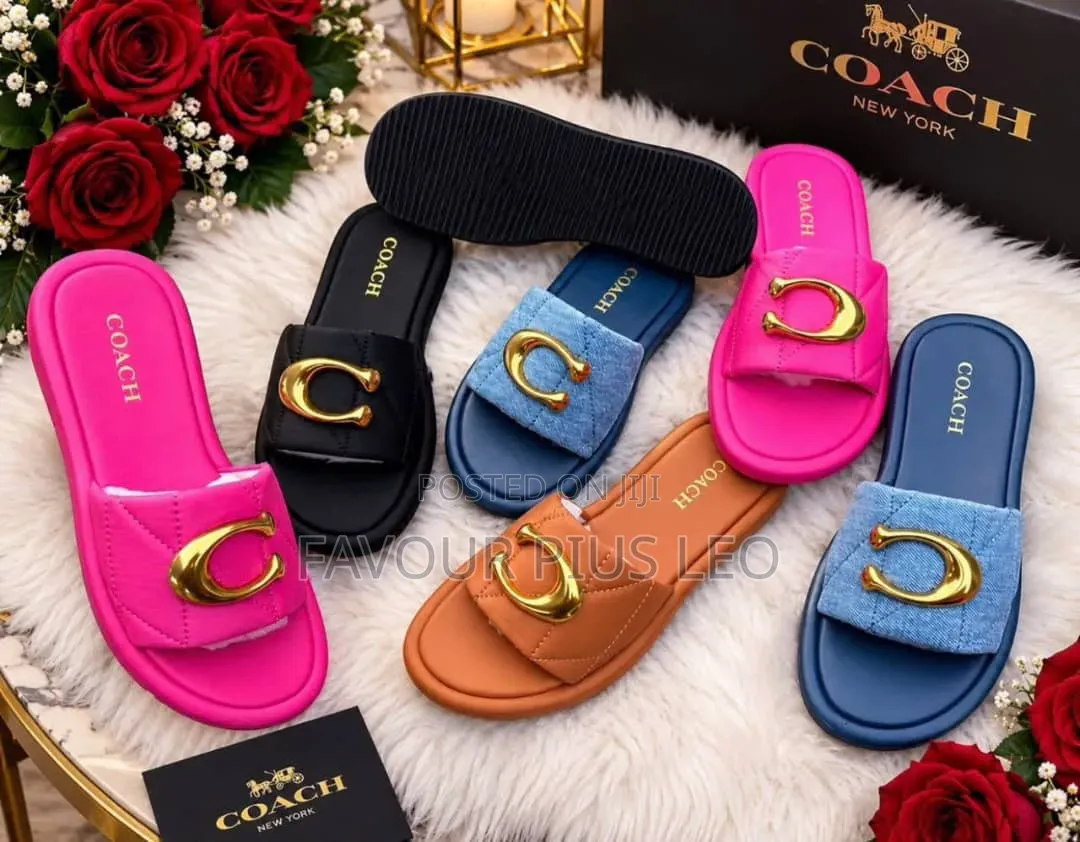 Women's Luxury Coach Slippers
