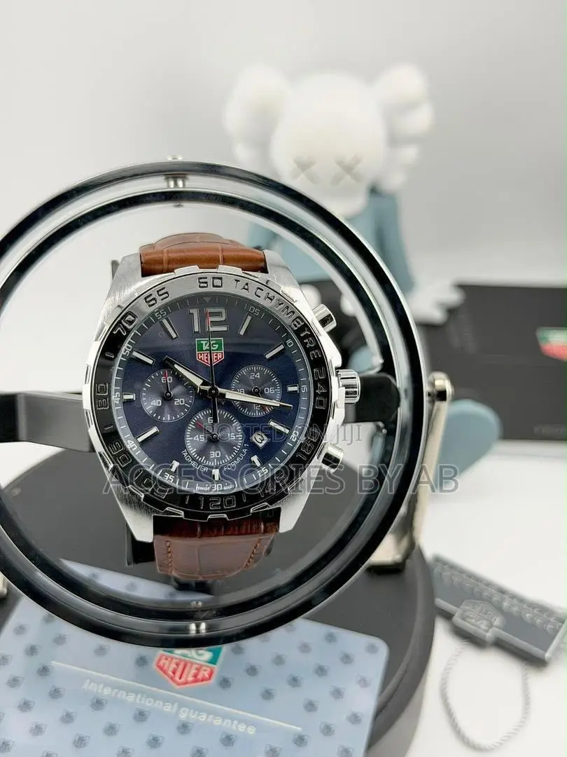 Tag Chronographleather Watch