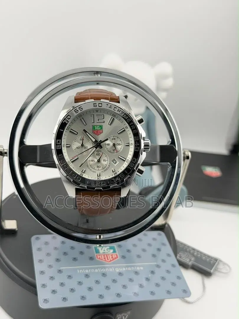 Tag Chronographleather Watch