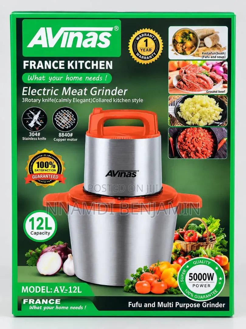 Avinas Yam Pounder 5000W 12L Yam Pounder