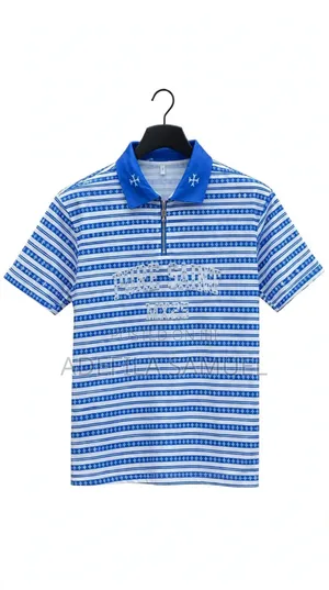 White Luxury Mesh Polo Cloth
