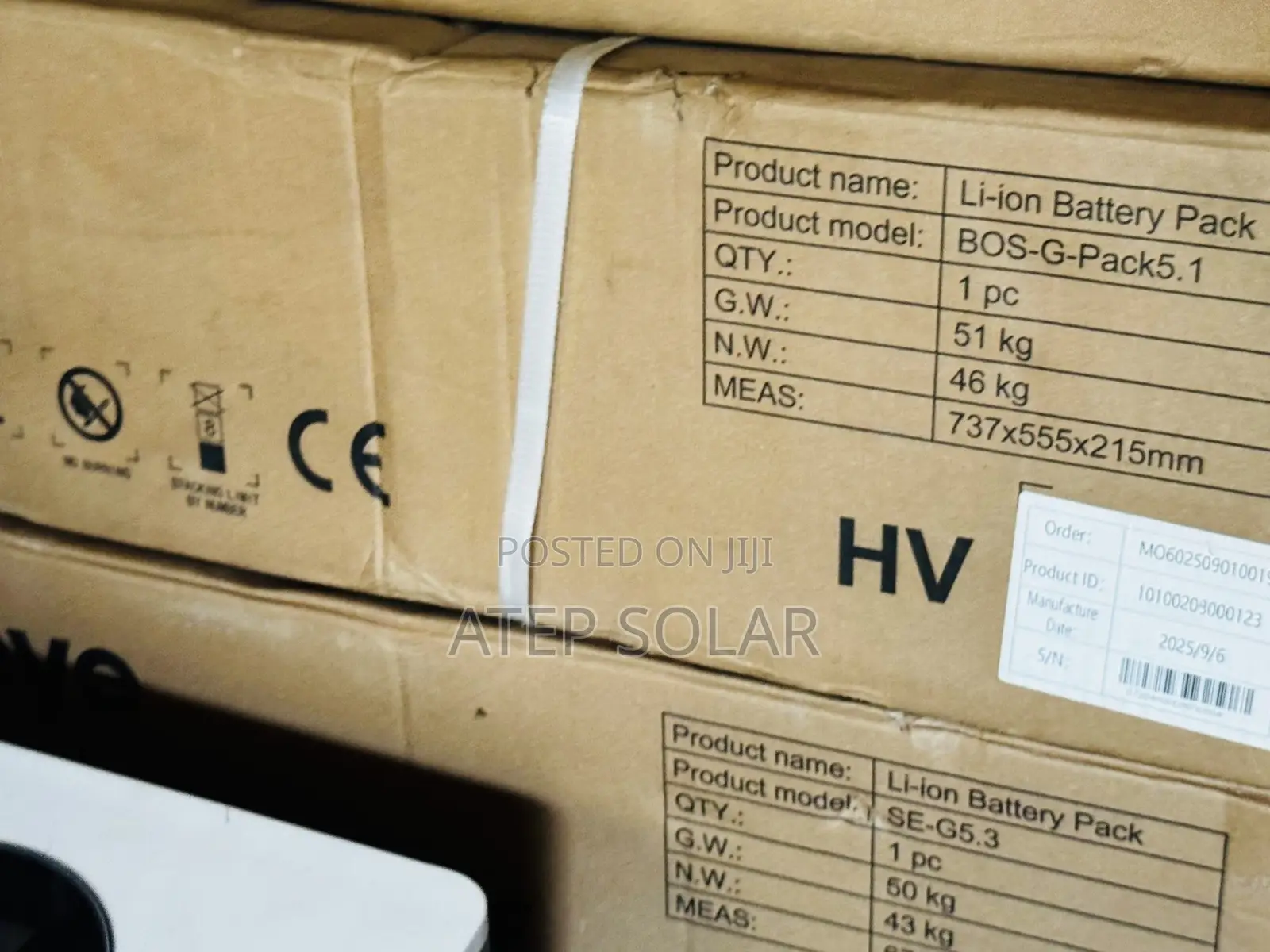 Deye Bos G 5.1kwh H/v Stackable Battery