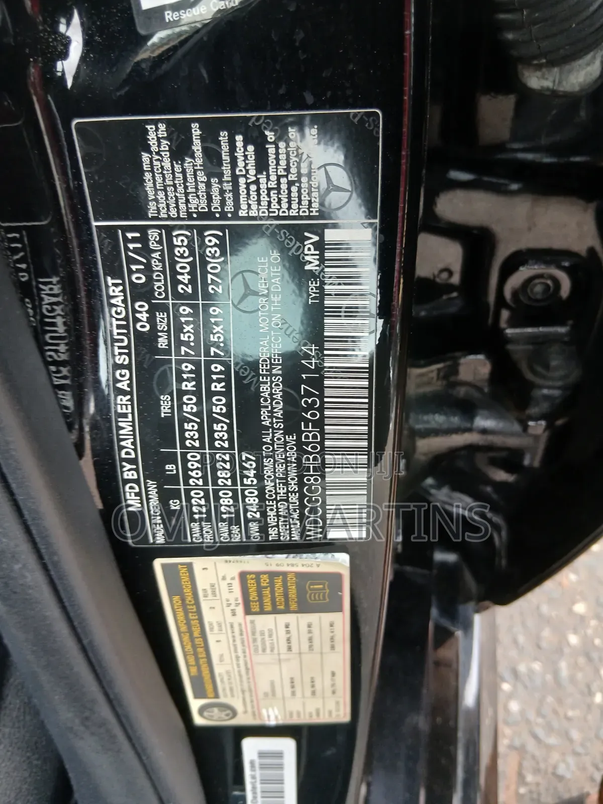 Mercedes-Benz GLK-Class 2011 Black