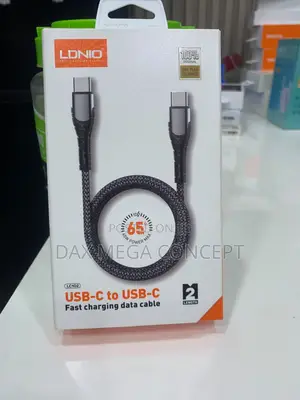 LDNIO 2M Long USB-C Fast Data Type-C to Type C Cable