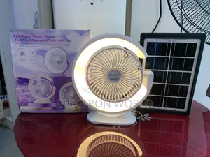 Rechargeable Table Fan With Solar Panel