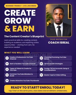 Content Creator Course: Faceless YouTube, TikTok and CapCut Editing
