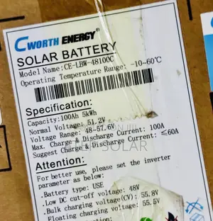 CWORTH 5kwh Lithium Battery 48V