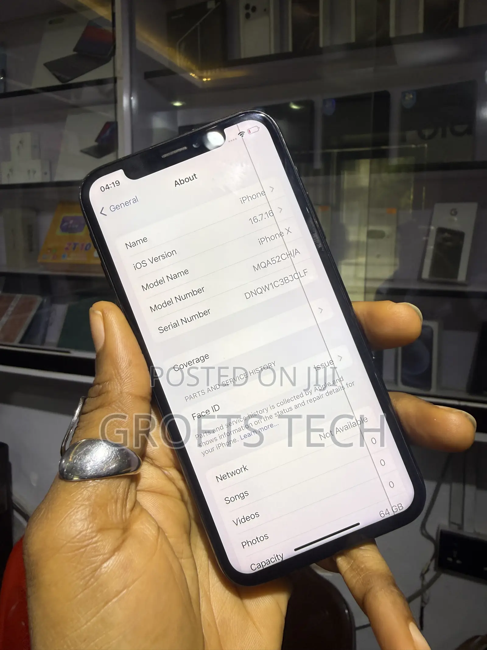 Apple iPhone X 64 GB Black