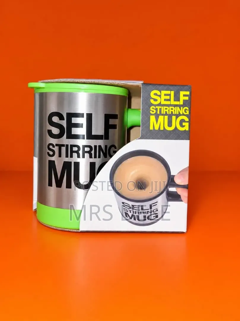 Automatic Self-Stirring Mug – Stainless Steel Coffee Cup