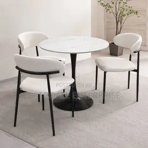 Marble White Chair and Table