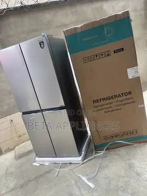 Hisense 4-Door Refrigerator for Organized Food Preservation