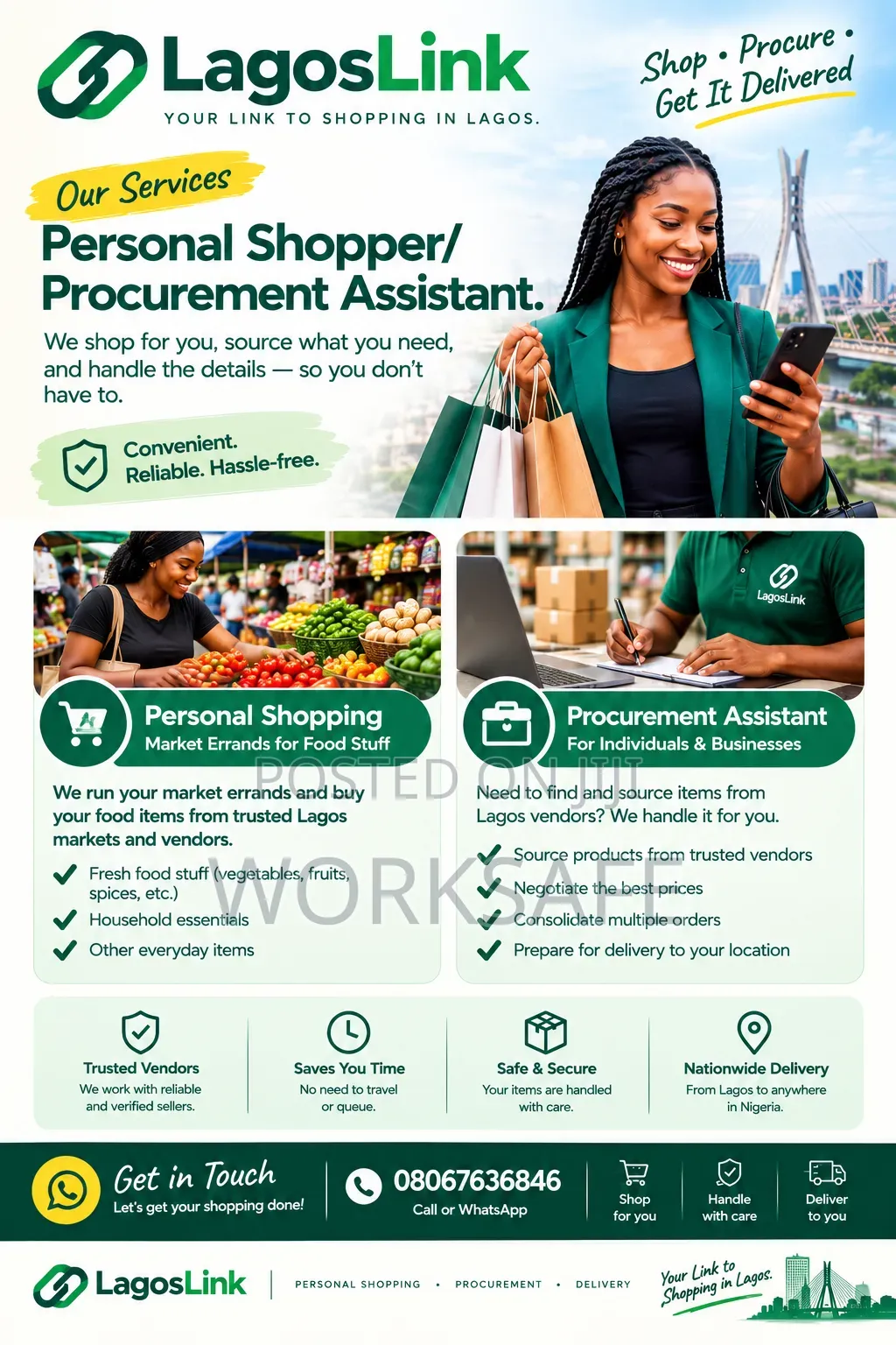 Personal Shopper and Procurement Assistant.
