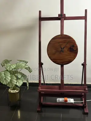 Luxury Handmade Wooden Wall Clock – 40cm Modern Home Decor