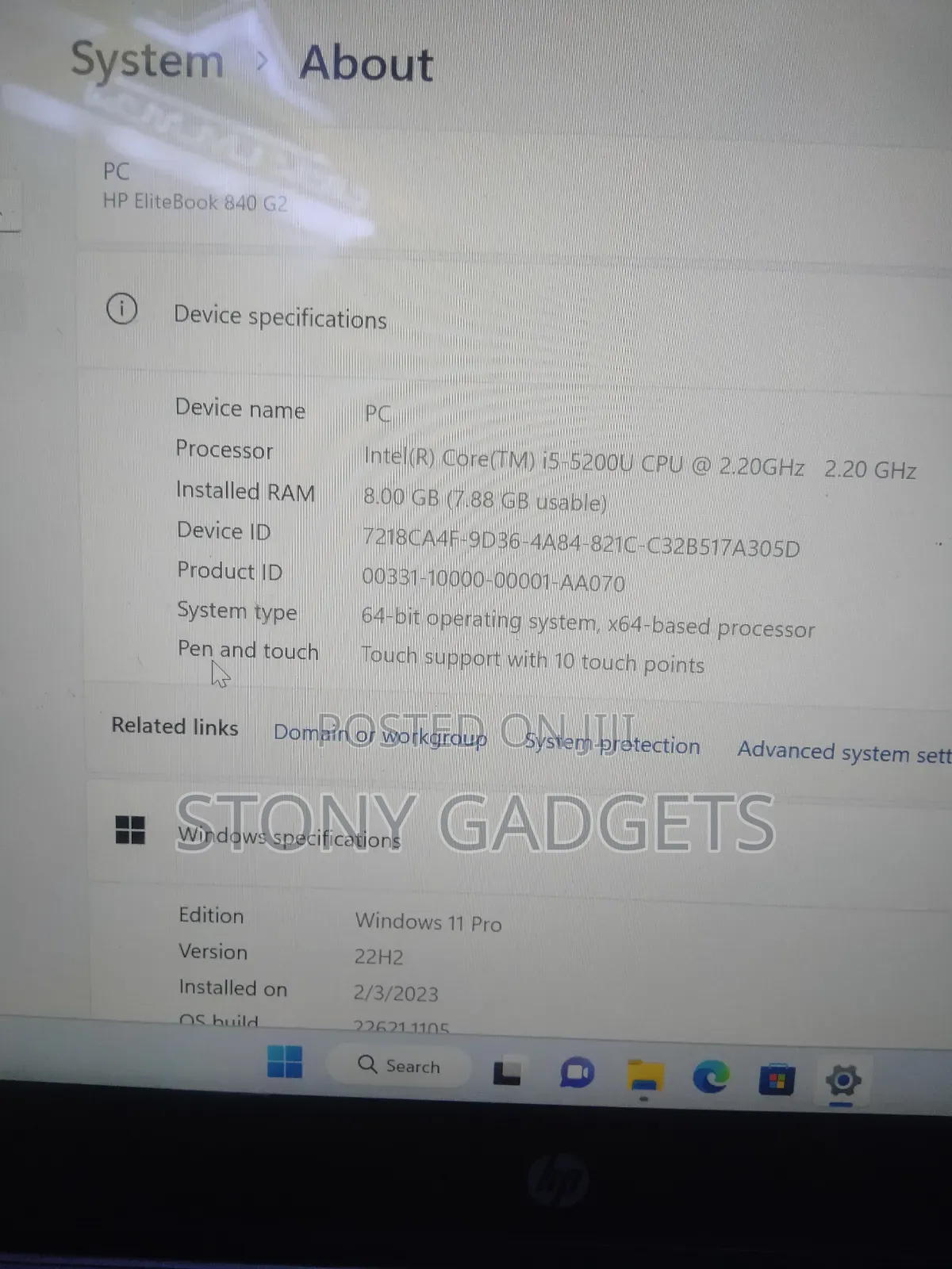 Laptop HP EliteBook 840 G2 8GB Intel Core i5 HDD 512GB