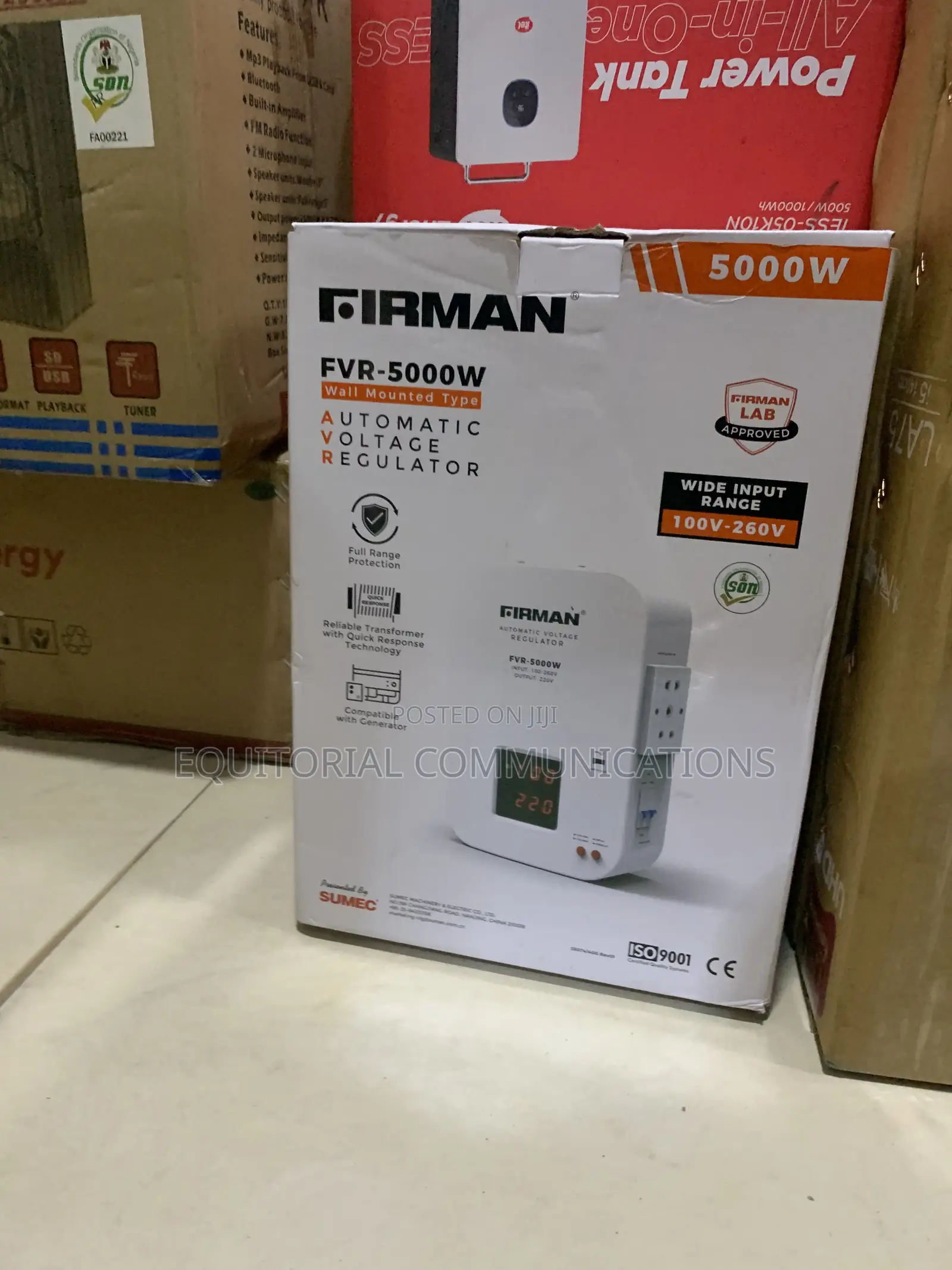 FIRMAN FVR-5000 Wall Mount Stabilizer for Electrical Equipment