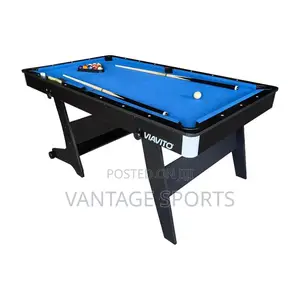 3-in-1 6ft Folding Pool Table With Accessories & Dartboard