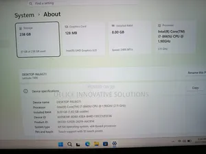 Laptop Dell Latitude 7400 8GB Intel Core i7 SSD 256GB