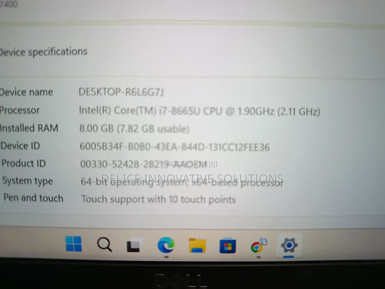 Laptop Dell Latitude 7400 8GB Intel Core i7 SSD 256GB