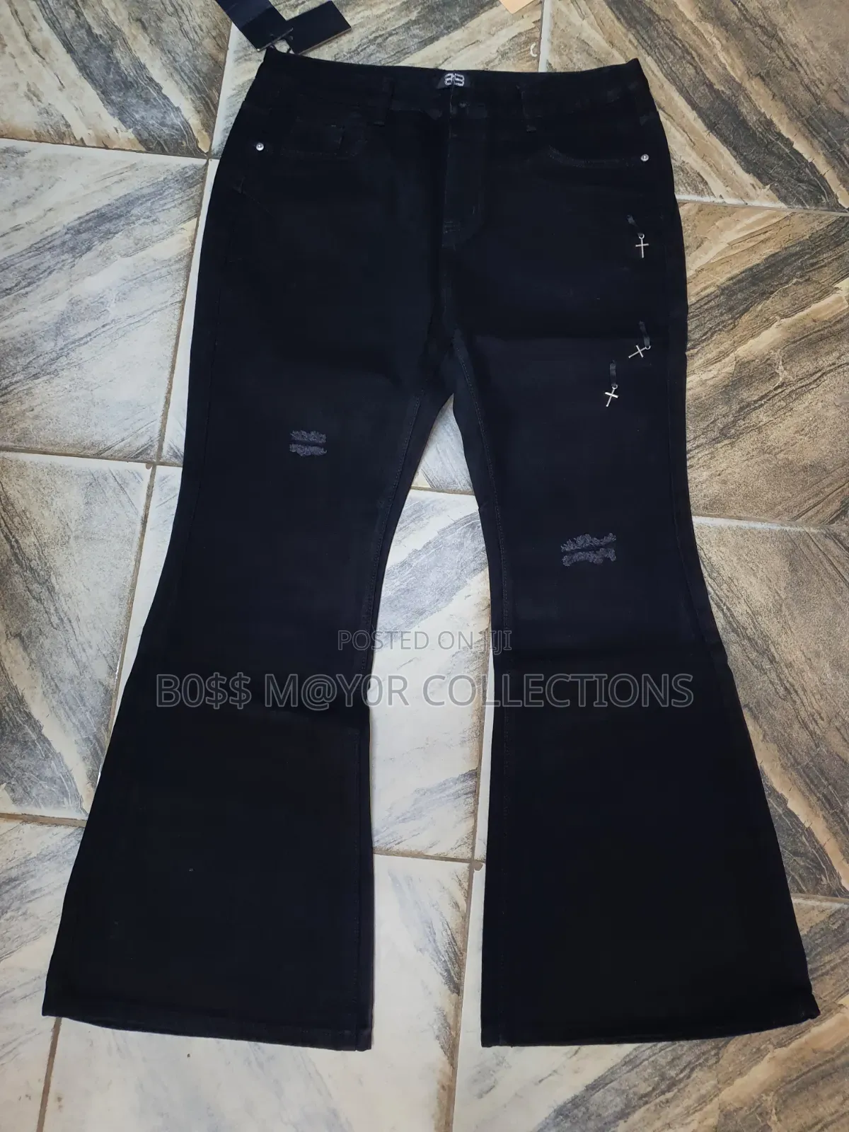 Men's Black Baggy Jeans