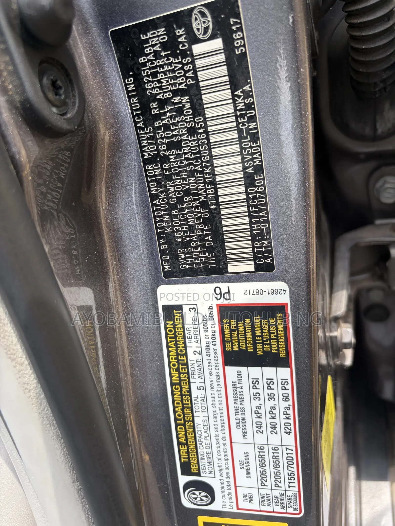 Toyota Camry 2016 Gray