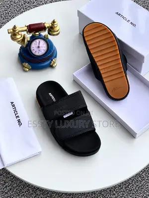 High Quality Luxury Article No. Double-Strap Slide Sandals!!