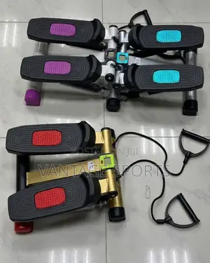 Mini Stepper Exercise Machine With Resistance Ropes & LCD Display- POD