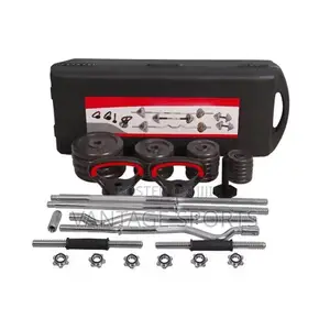55kg Adjustable Dumbbell Set With Workout Gloves- Payment on Delivery