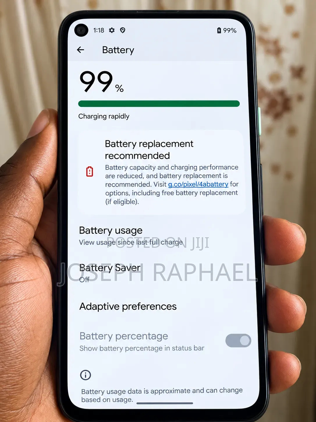 Google Pixel 4a 128 GB Black
