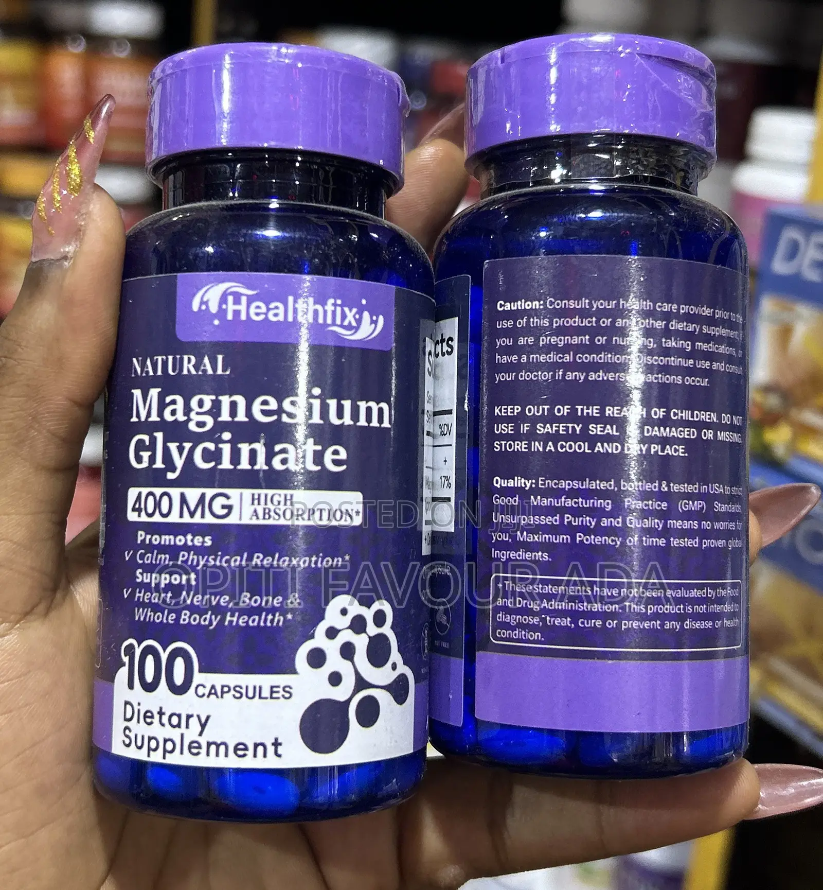 Healthfix Natural Magnesium Glycinate Capsule