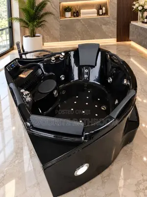Luxury Black Jacuzzi Bathtub