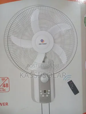 16 Inches Rechargeable Solar Wall Fan With Panel and Remote Control