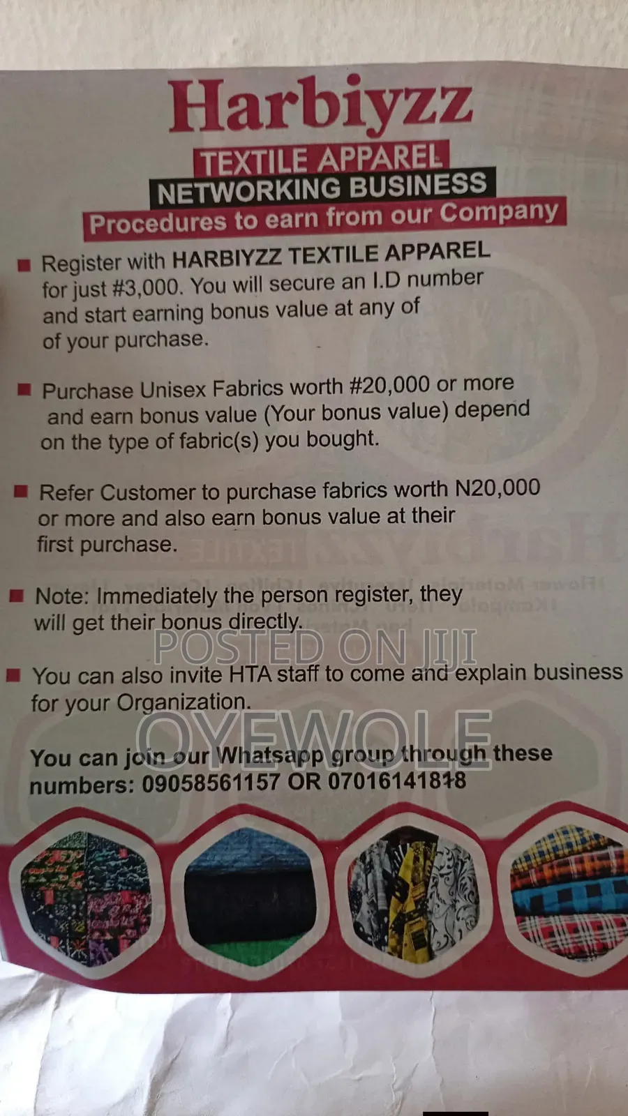 Unisex Fabrics