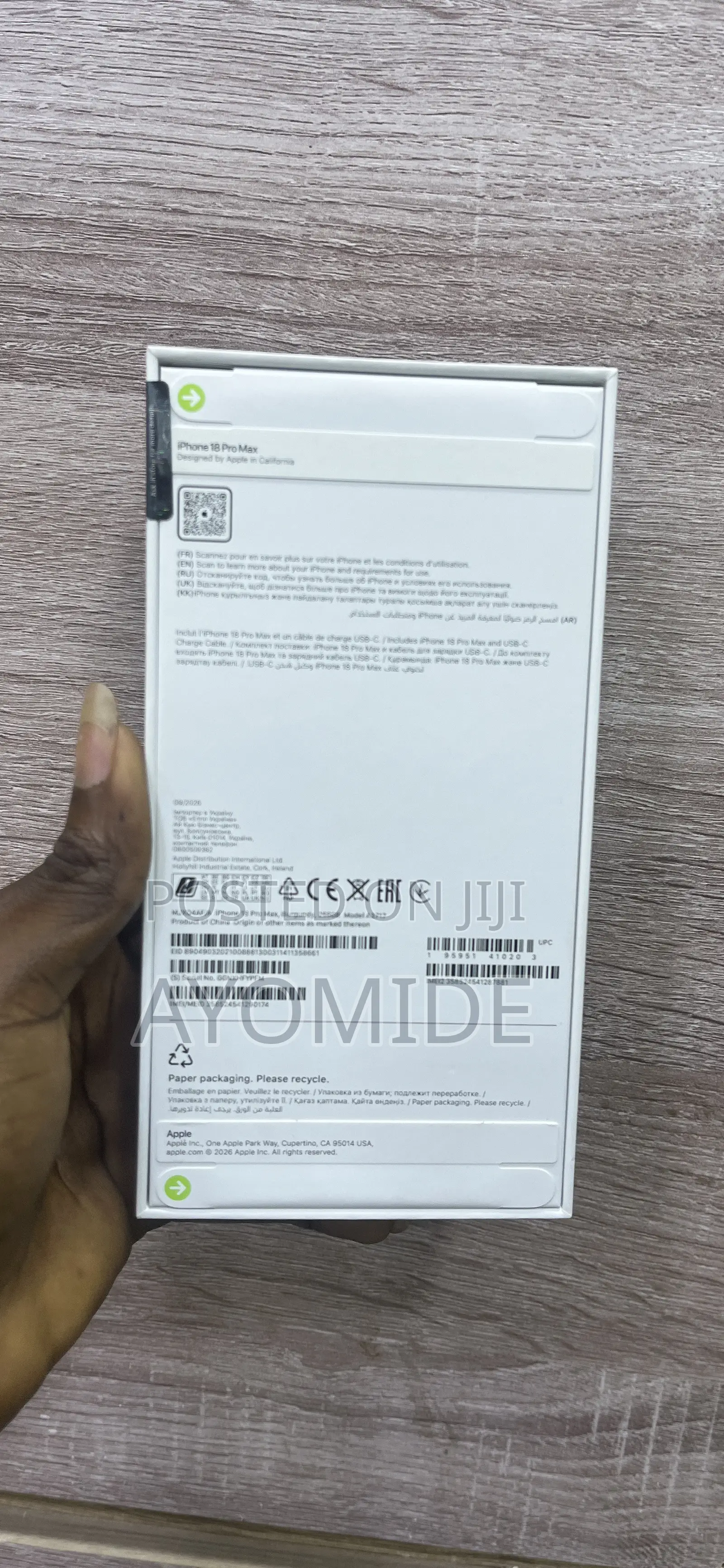 New Apple iPhone 18 Pro Max 256 GB
