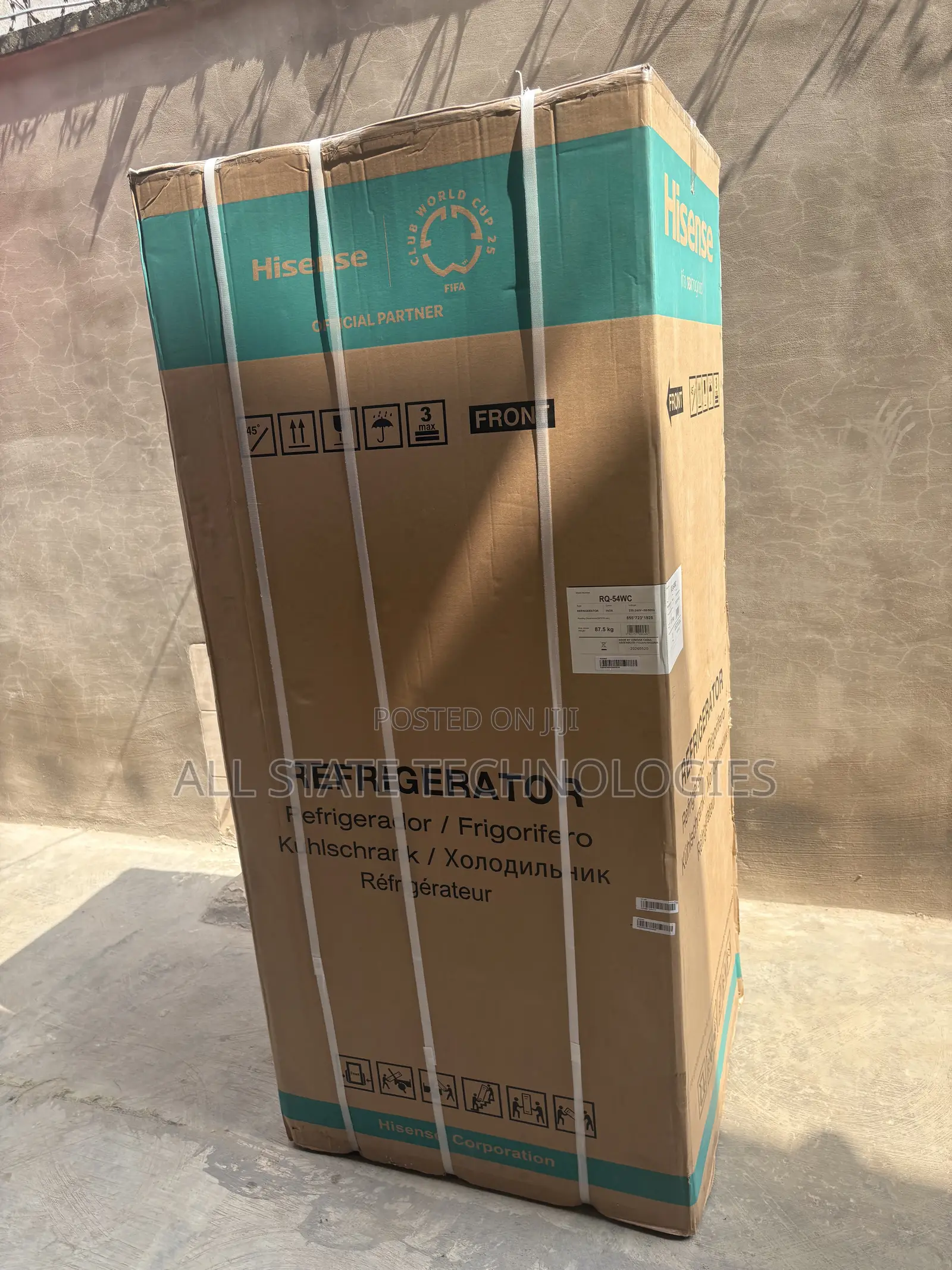 Hisense RQ-54WC Side by Side Fridge Freezer 392L
