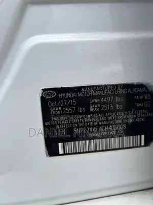 Hyundai Sonata SE 2016 White