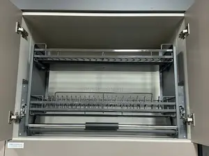 Grey Pull-Down Plate Rack