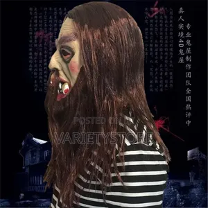 Scary Pirate Bearded Mask Halloween Horror Show