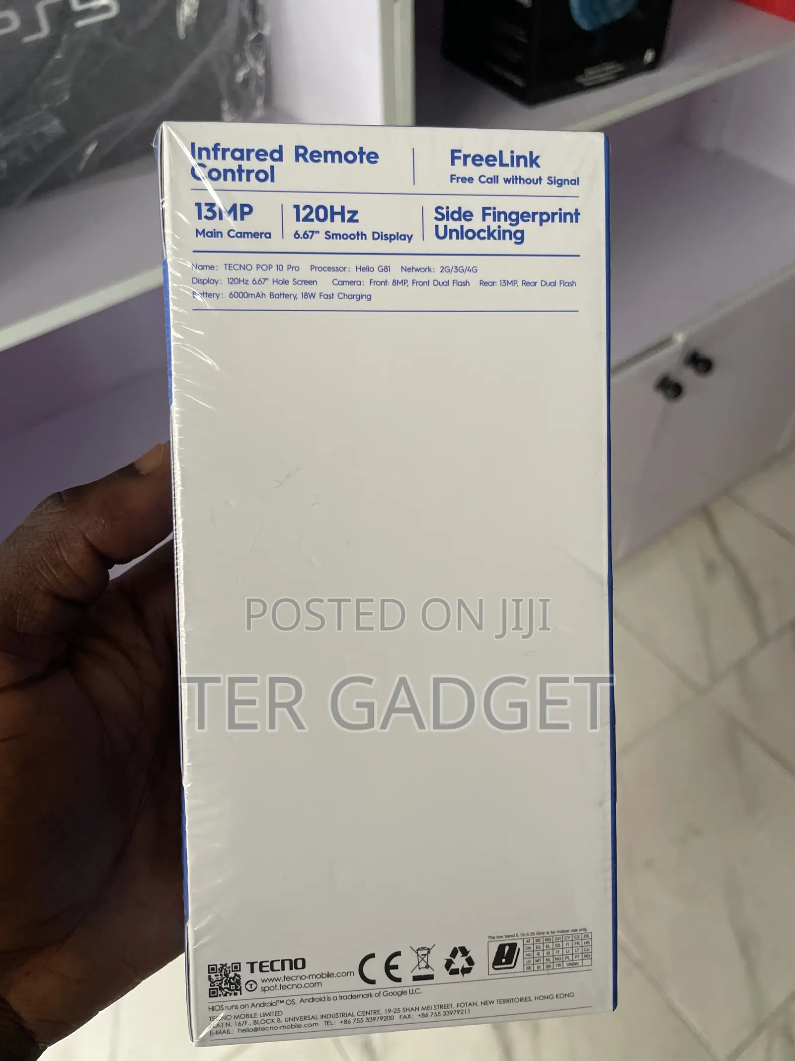 New Tecno Pop 10 Pro 128 GB Black