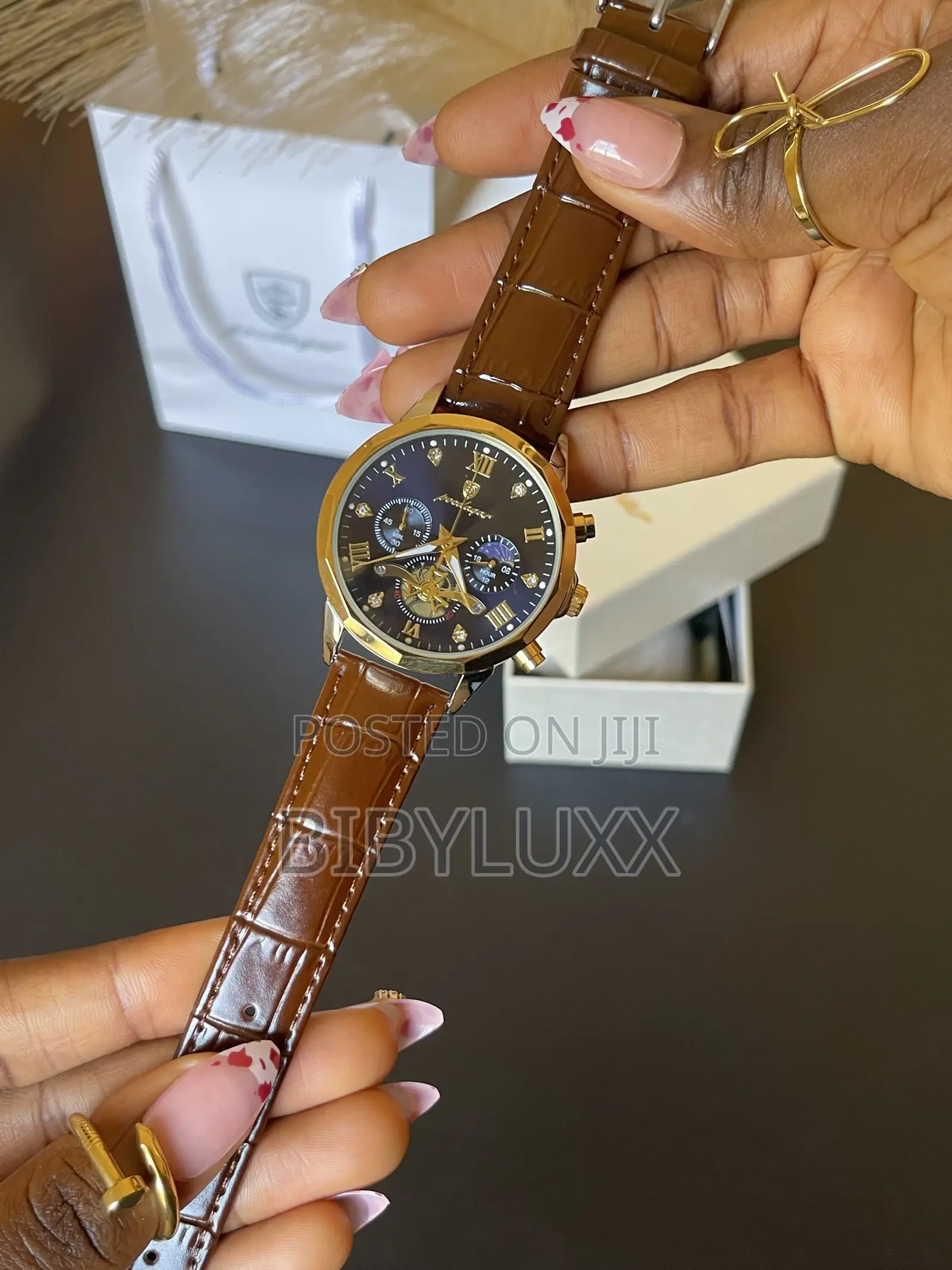 Men Leather Watch
