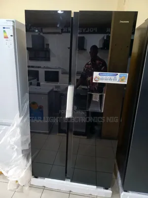Inverter Fridge Side by Side Mirror Black